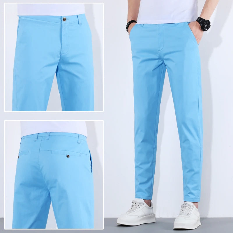 Dominic - Men's Slim Fit Cotton Chino Pants 7