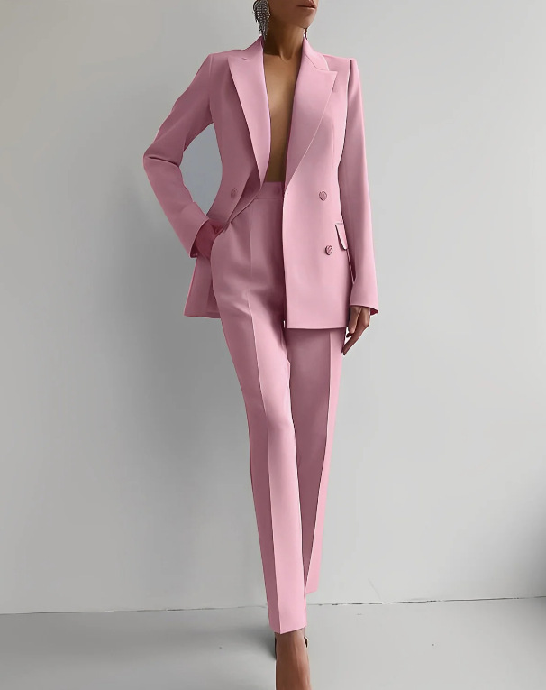 Eleonor - Women's Double-Breasted Tailored Suit