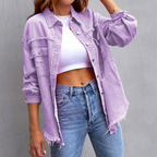 Elise - Women's Floral Print Open-Front Jacket 4