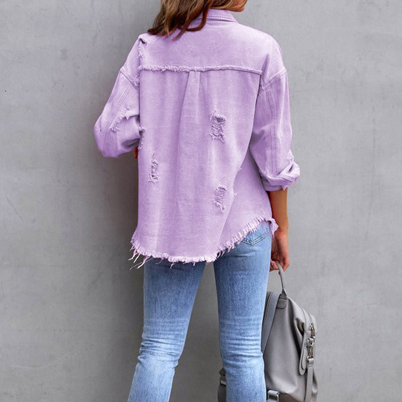 Elise - Women's Floral Print Open-Front Jacket 5