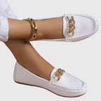 Evelyn - Women's Chain-Detail Loafers