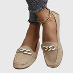 Evelyn - Women's Chain-Detail Loafers