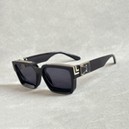 Formentera - Metal Frame Square Retro Sunglasses 1
