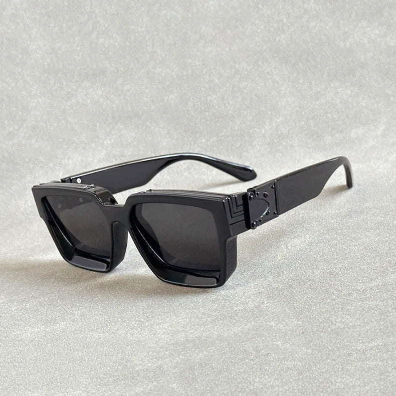 Formentera - Metal Frame Square Retro Sunglasses 2