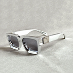 Formentera - Metal Frame Square Retro Sunglasses 3