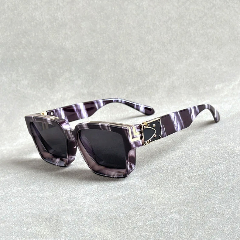 Formentera - Metal Frame Square Retro Sunglasses 4