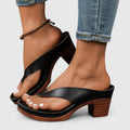 Hadley - Women's Thong Sandals with Chunky Heel