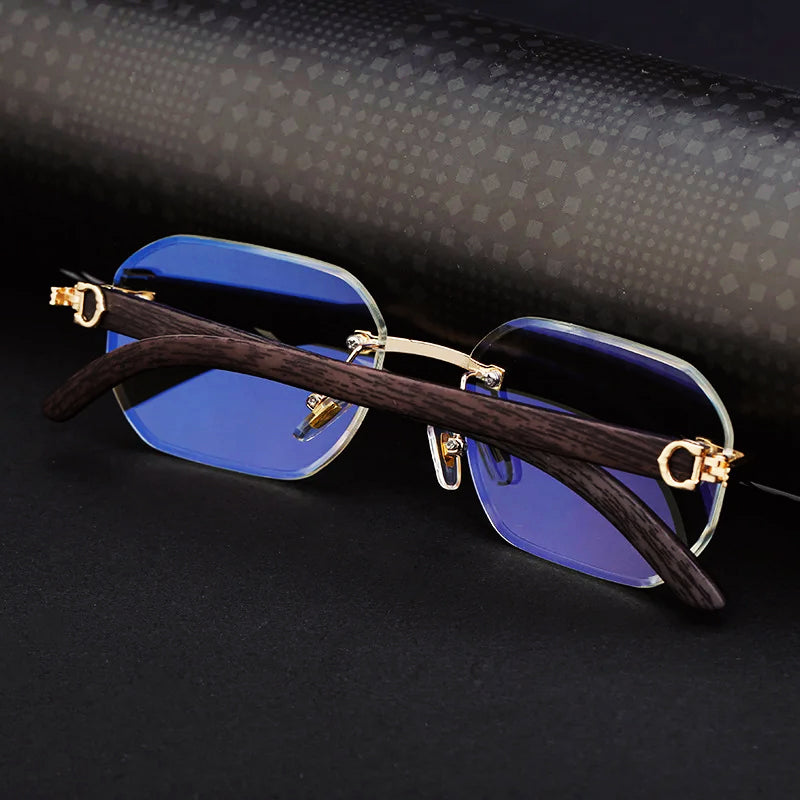 Ibiza - Rimless Gradient Lens Square Sunglasses 2