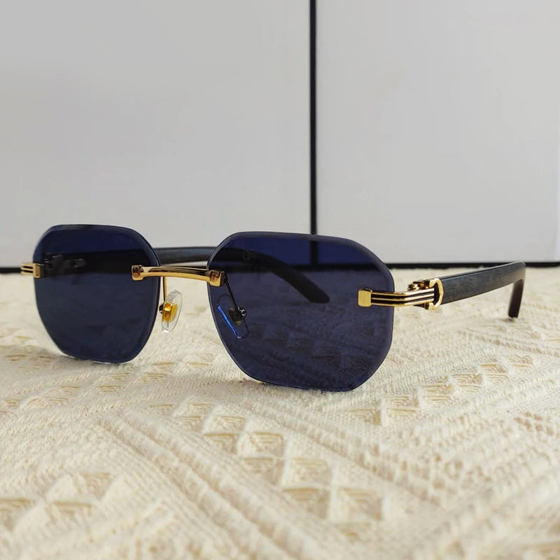 Ibiza - Rimless Gradient Lens Square Sunglasses 3