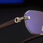 Ibiza - Rimless Gradient Lens Square Sunglasses 6