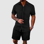 Isabella - Women's Linen Button-Down Short Set 3
