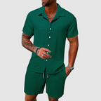 Isabella - Women's Linen Button-Down Short Set 4