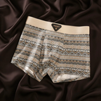 James - Men's Geometric Print Cotton Boxer Briefs 3