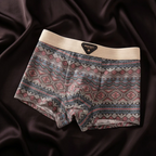 James - Men's Geometric Print Cotton Boxer Briefs 5