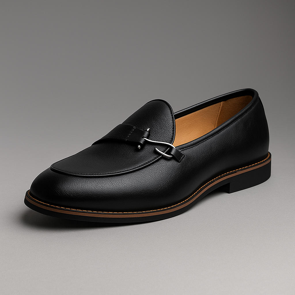 Joaquin - Men's Loafers with Metal Hook Detail