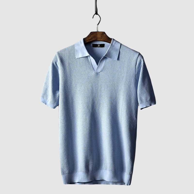 Julian - Men's Short Sleeve Cotton Knit Polo 1