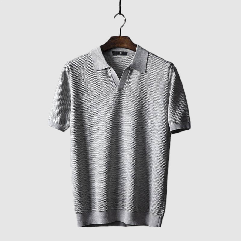 Julian - Men's Short Sleeve Cotton Knit Polo 3