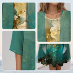 Kendall - Women's Floral Slip Dress with Sheer Duster Cardigan