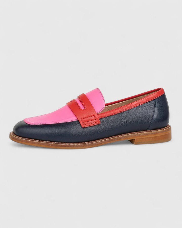 Kyla - Women's Colorblock Penny Loafers