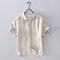 Landon - Men's Linen Button-Down Shirt 1