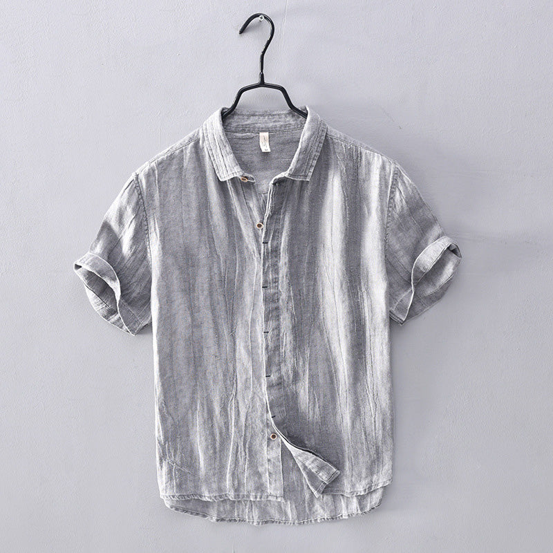 Landon - Men's Linen Button-Down Shirt 4