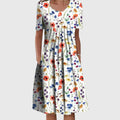 Lexi - Women's Floral A-Line Midi Dress