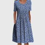 Lexi - Women's Floral A-Line Midi Dress