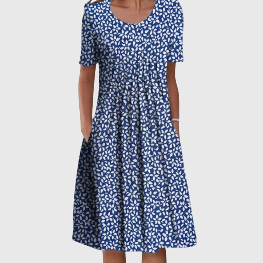 Lexi - Women's Floral A-Line Midi Dress