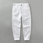 Lorenzo - Men's Wide-Leg Linen Drawstring Pants 1