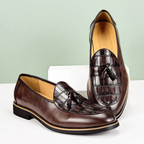 Lucas - Men's Leather Tassel Loafers 2