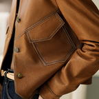 Lucille - Women's Faux Leather Biker Jacket 6