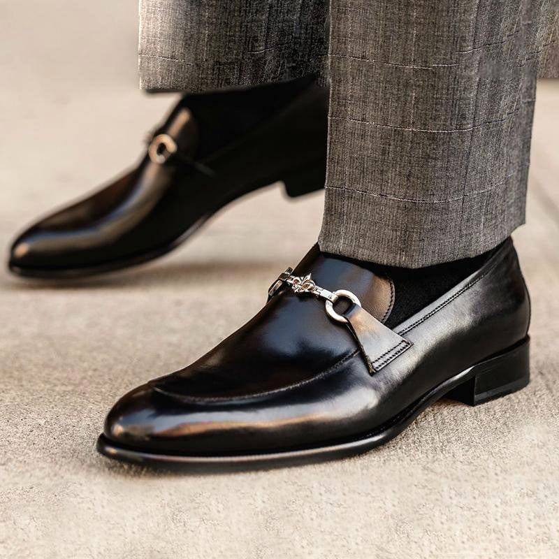 Marco - Men's Leather Almond-Toe Loafers 1