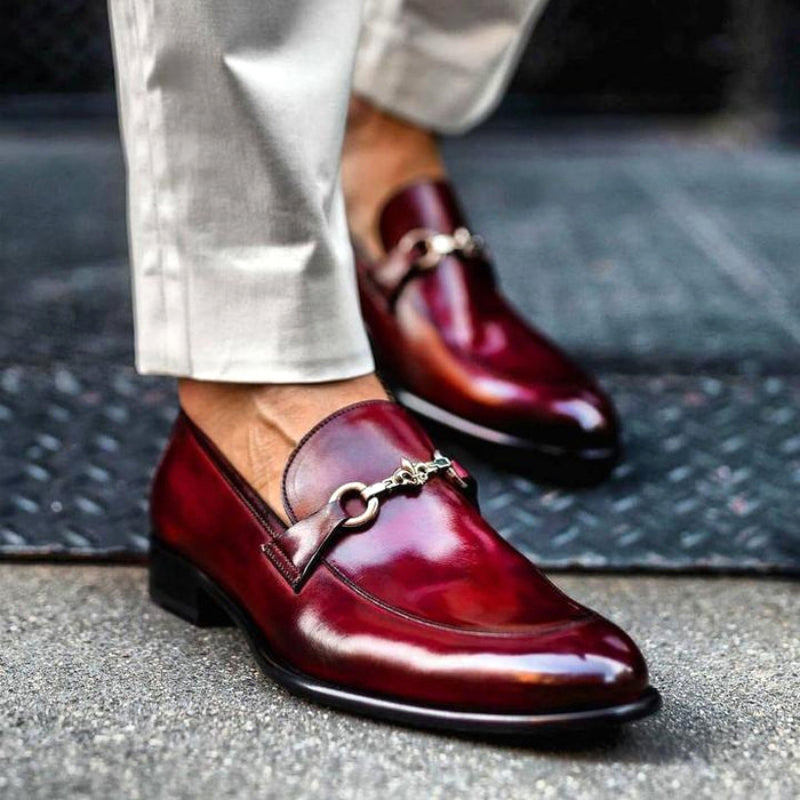 Marco - Men's Leather Almond-Toe Loafers 2