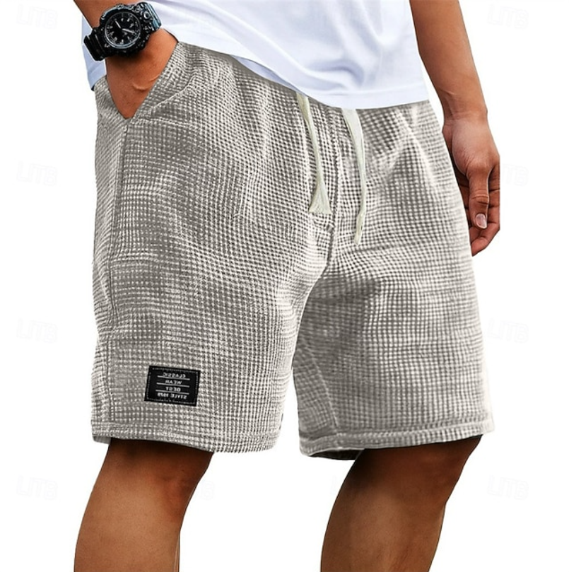 Martin - Men's Waffle-Knit Drawstring Shorts