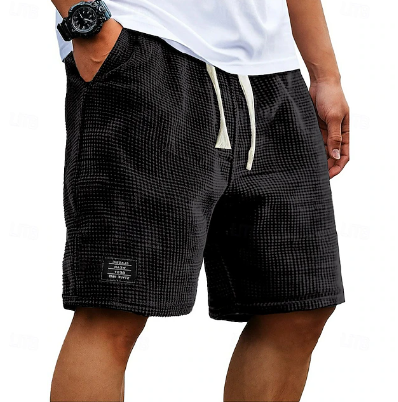 Martin - Men's Waffle-Knit Drawstring Shorts
