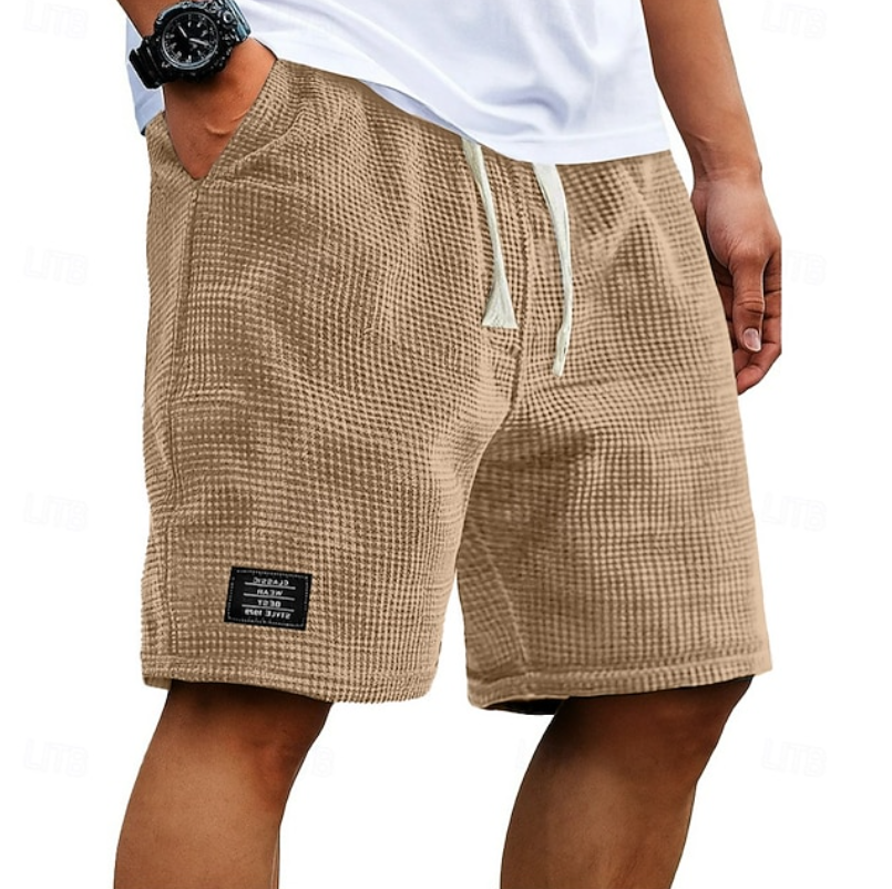 Martin - Men's Waffle-Knit Drawstring Shorts
