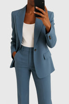 Matilda - Women's Oversized Blazer & Flare Trousers Suit Set