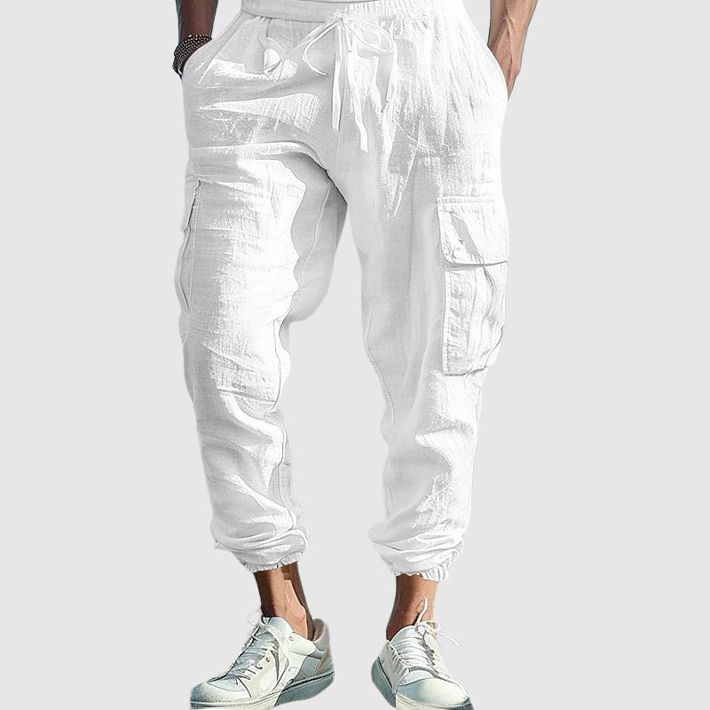 Matteo - Men's Cotton Straight Leg Cargo Pants 2