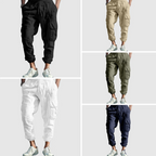 Matteo - Men's Cotton Straight Leg Cargo Pants 6
