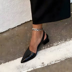 Meredith - Women's Pointed-Toe Slingback Flats
