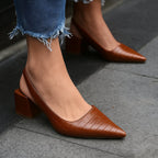 Meredith - Women's Pointed-Toe Slingback Flats