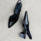 Meredith - Women's Pointed-Toe Slingback Flats