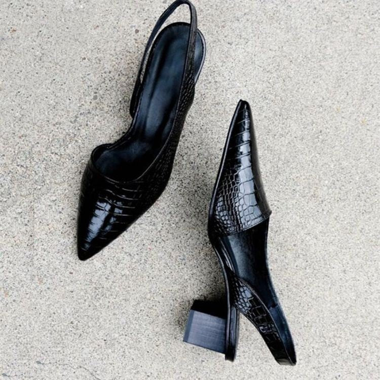 Meredith - Women's Pointed-Toe Slingback Flats