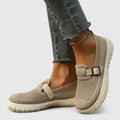 Natalia - Women's Buckle-Strap Mesh Loafers