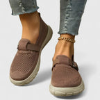 Natalia - Women's Buckle-Strap Mesh Loafers