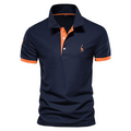Nicholas - Men's Contrast Trim Short Sleeve Polo Shirt 1