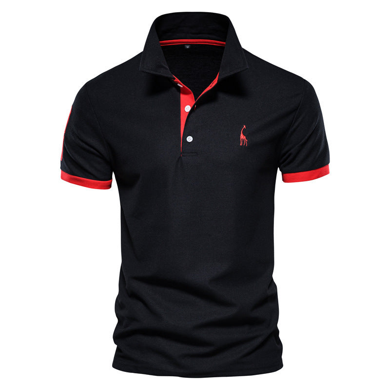 Nicholas - Men's Contrast Trim Short Sleeve Polo Shirt 2