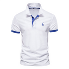 Nicholas - Men's Contrast Trim Short Sleeve Polo Shirt 3