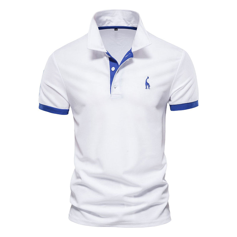 Nicholas - Men's Contrast Trim Short Sleeve Polo Shirt 3
