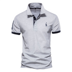 Nicholas - Men's Contrast Trim Short Sleeve Polo Shirt 4